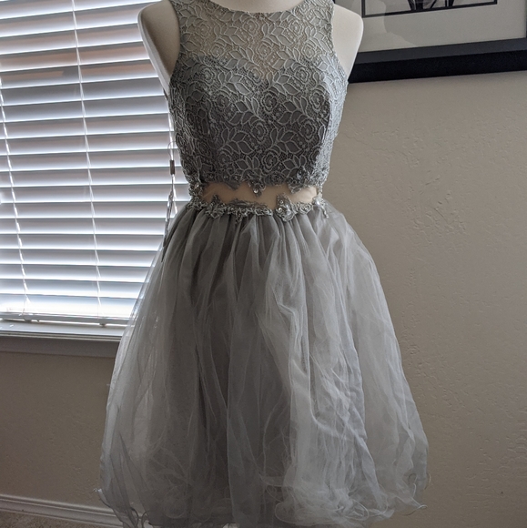 NWT JJ's House Beautiful Gray Dress - Picture 13 of 13